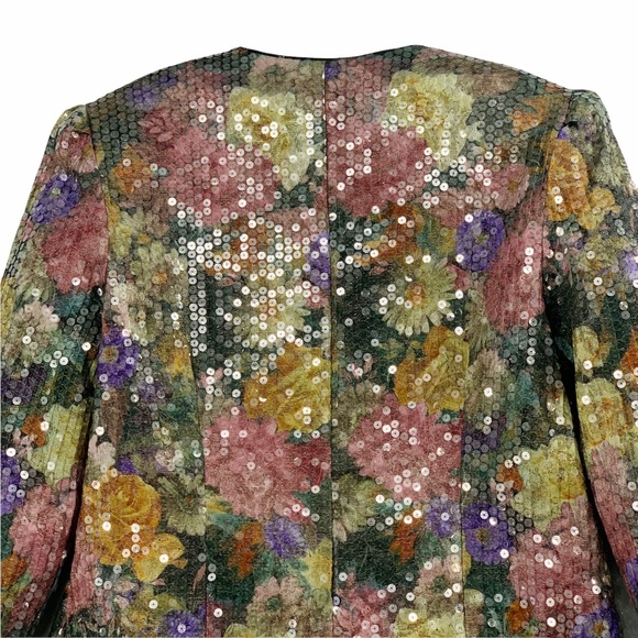 Vintage Sequins Floral Blazer - Picture 6 of 15